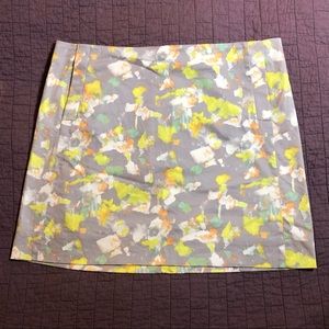 J. Crew Factory abstract print mini-skirt